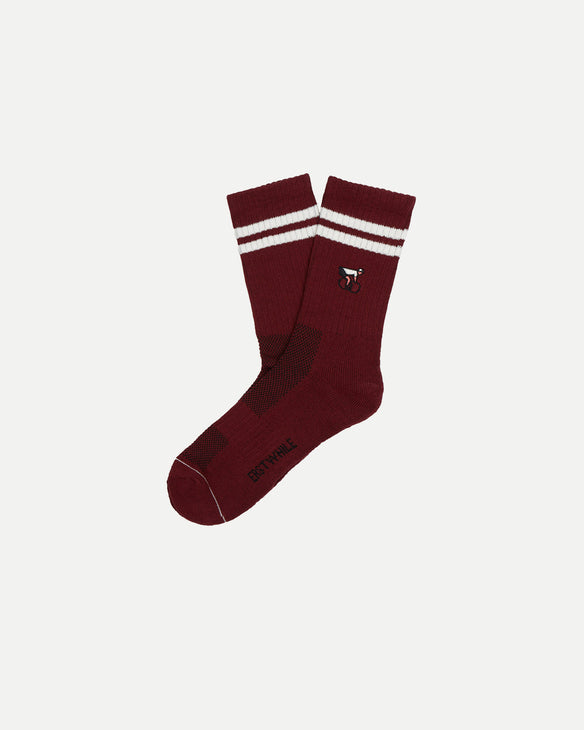 Crew Sock Burgundy