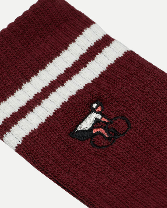 Crew Sock Burgundy