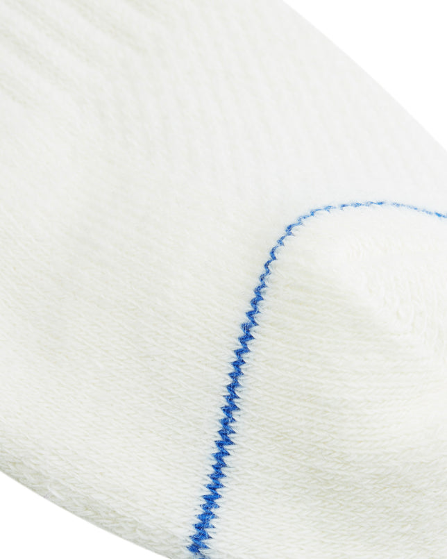 Crew Sock Ivory Blue Red