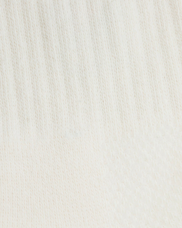 Crew Sock Ivory Purple Gold