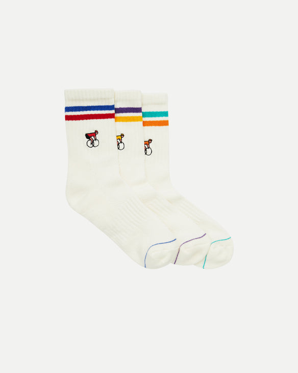 3-pack Ivory Socks
