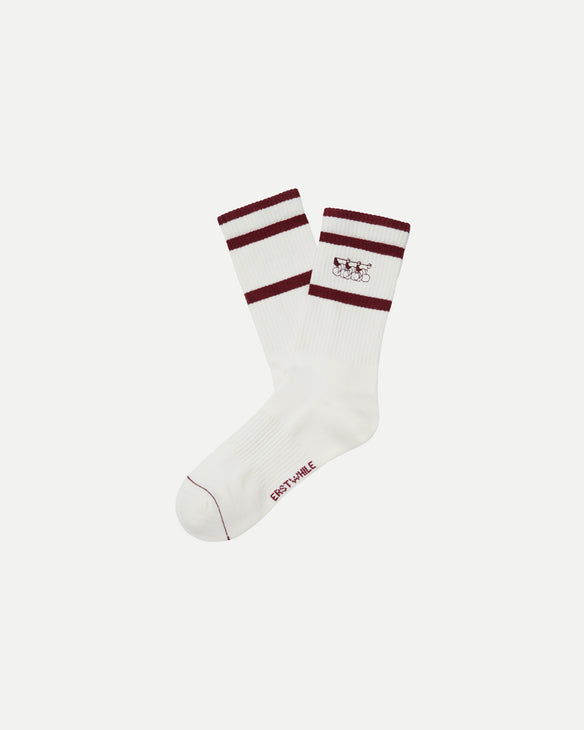 Logo Sock - Burgundy