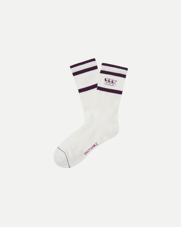 Logo Sock - Plum