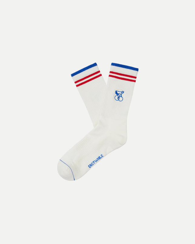 Crew Sock - Blue/Red
