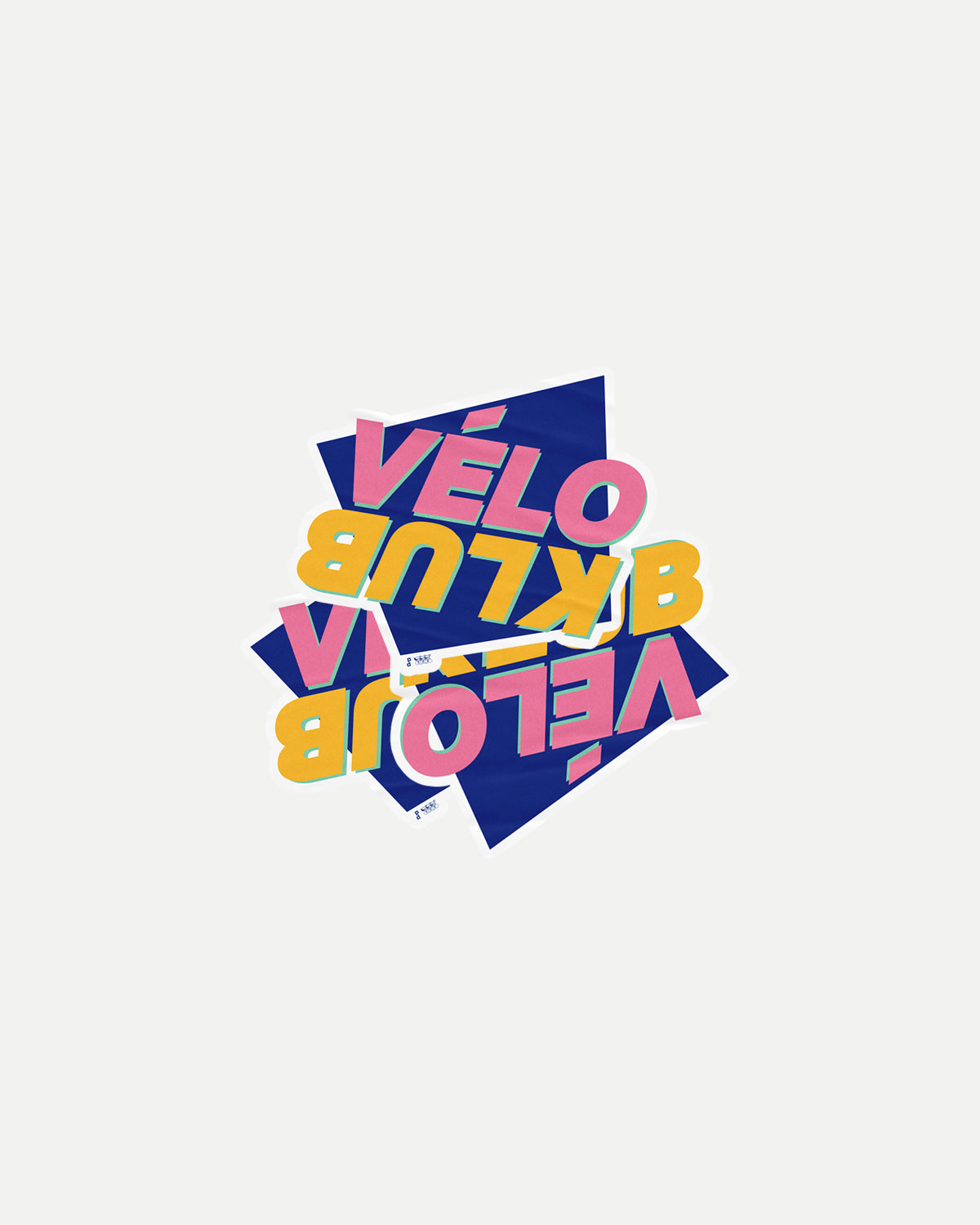 Vélo Klub sticker set, front view