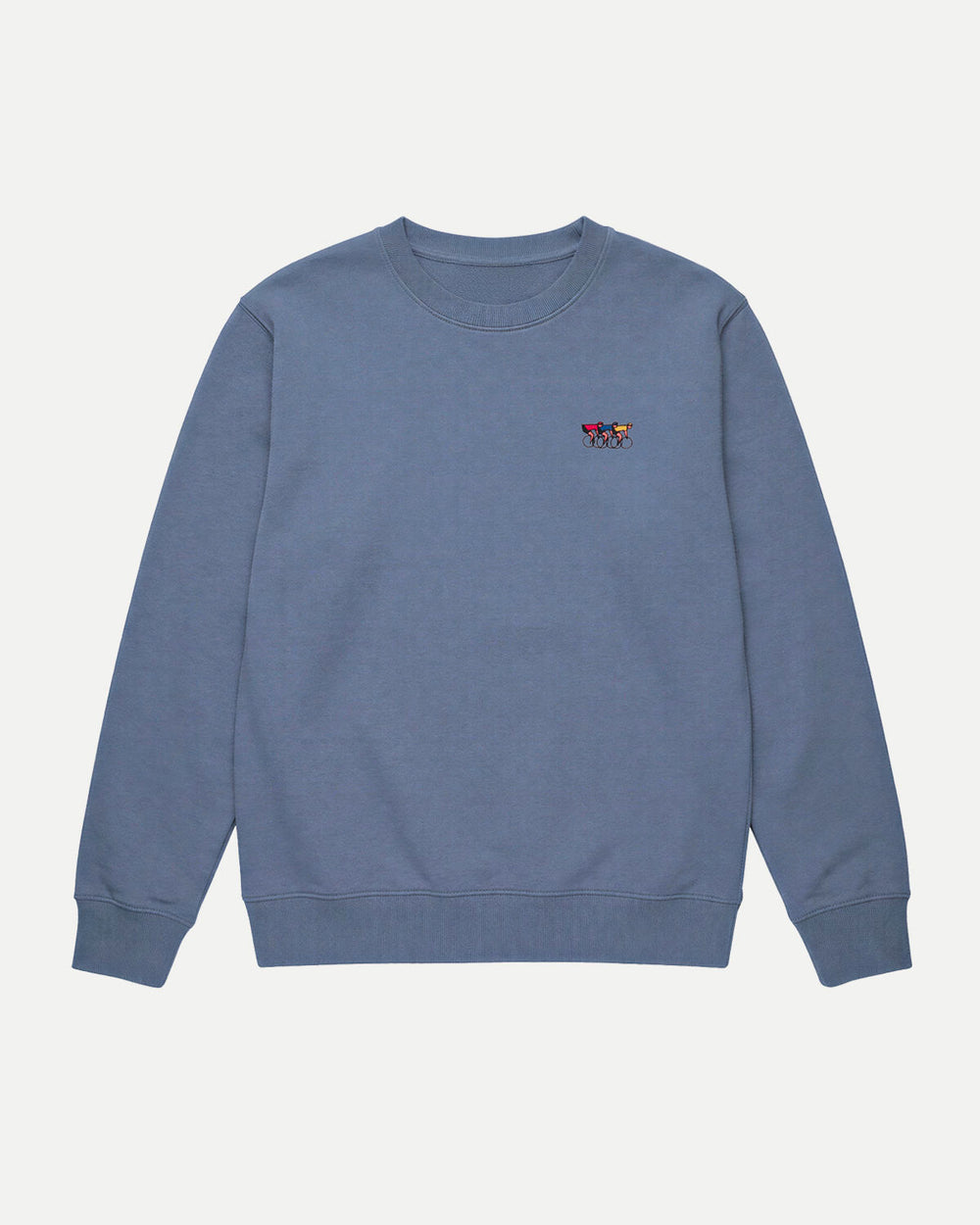 Breezy Blue Waaier sweatshirt by Erstwhile, front view