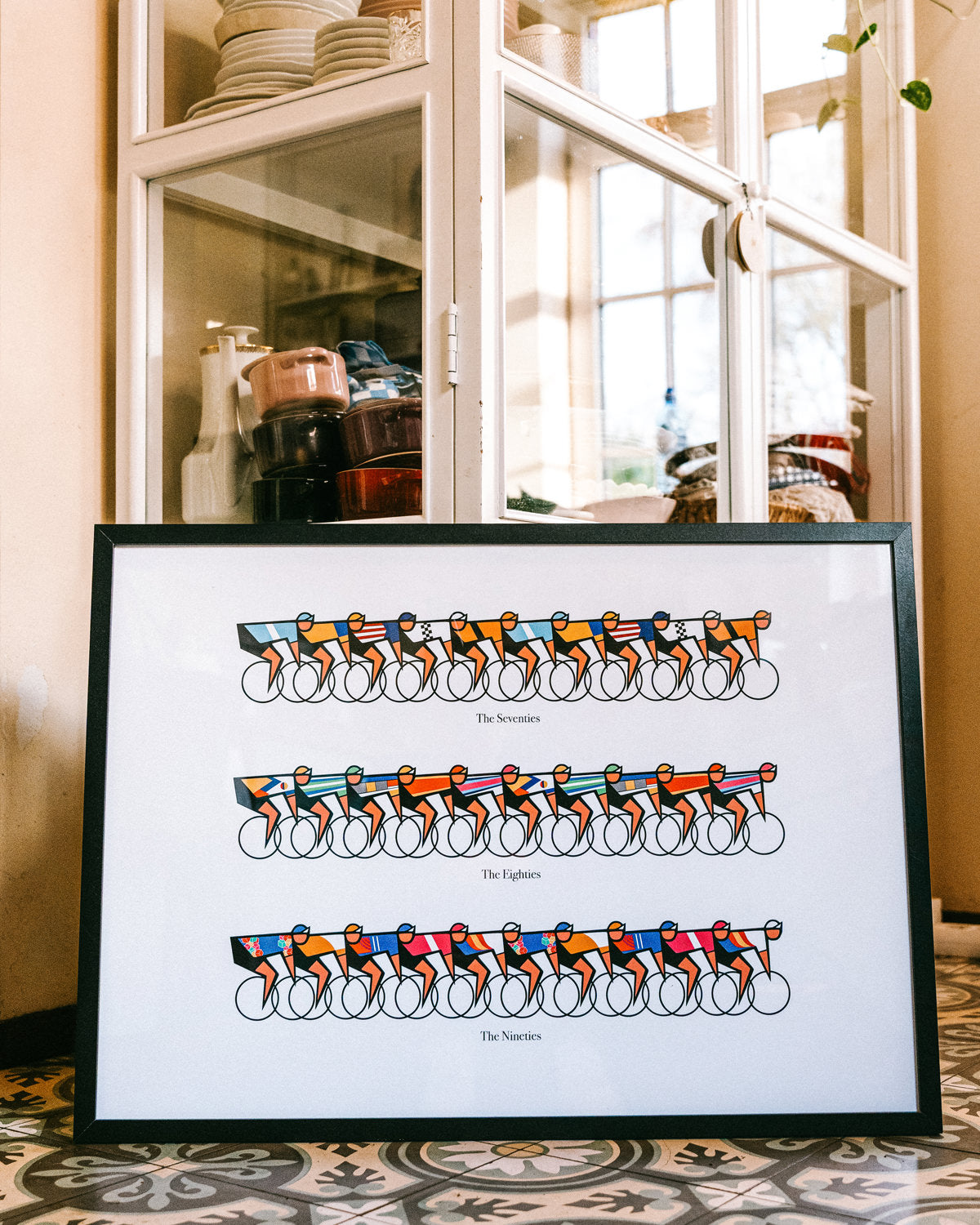 Cycling poster The Eras by Erstwhile, full view