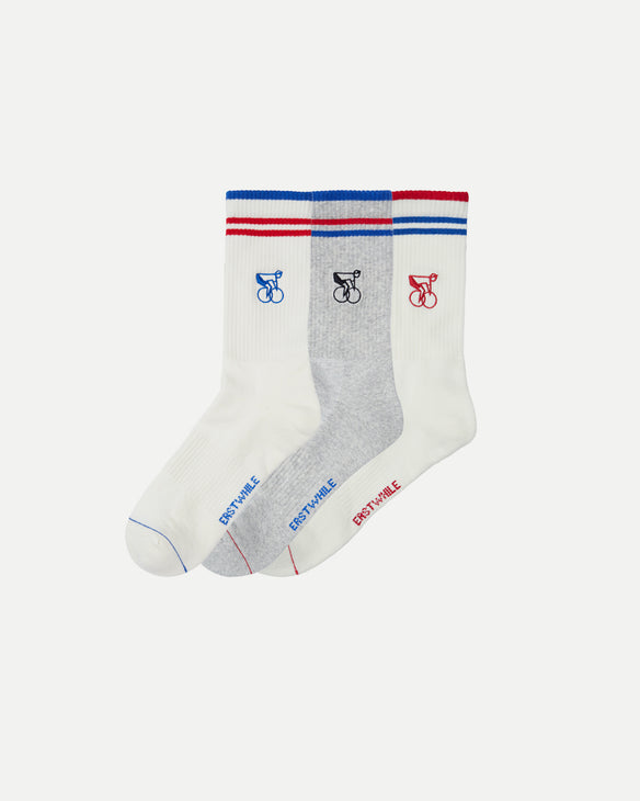 3-pack Red & Blue Socks