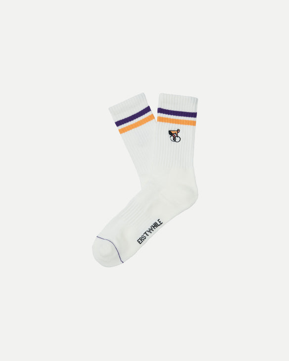 Crew Sock - Purple/Gold