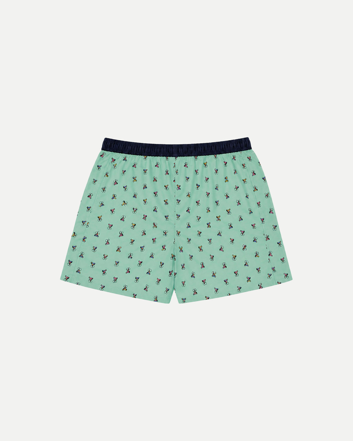 Back of the mint boxer shorts