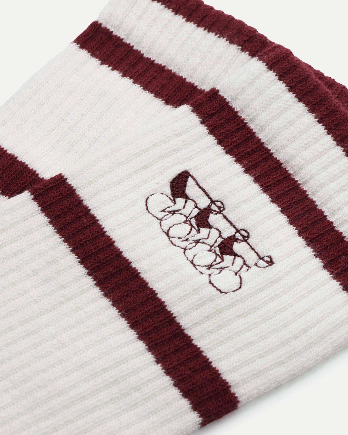 Logo Sock - Burgundy