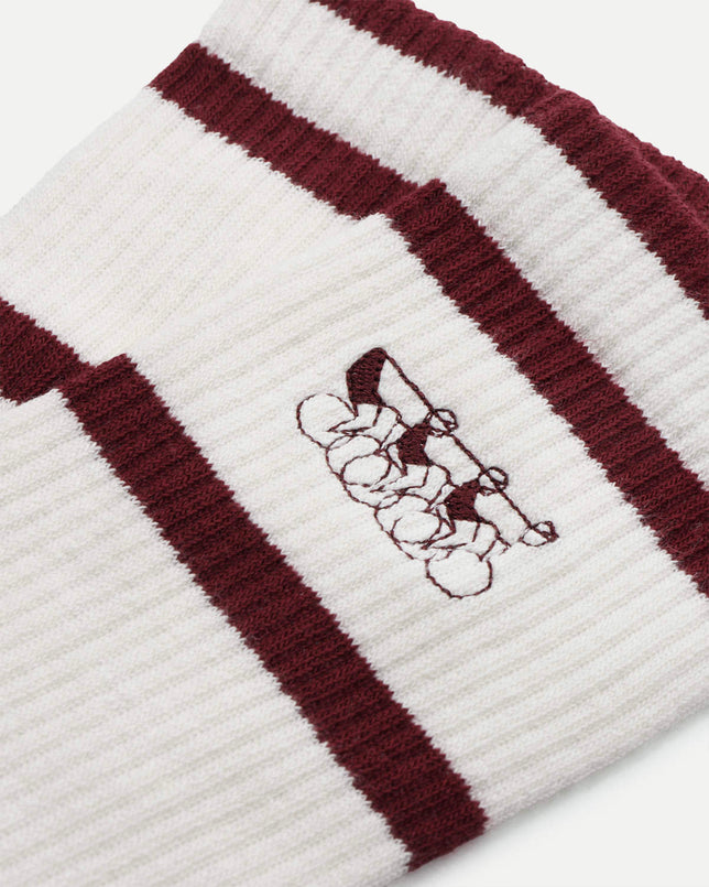 Logo Sock - Burgundy
