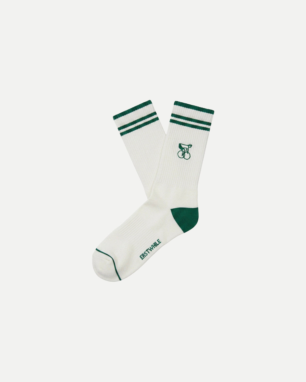 Crew Sock - Ivory/Green
