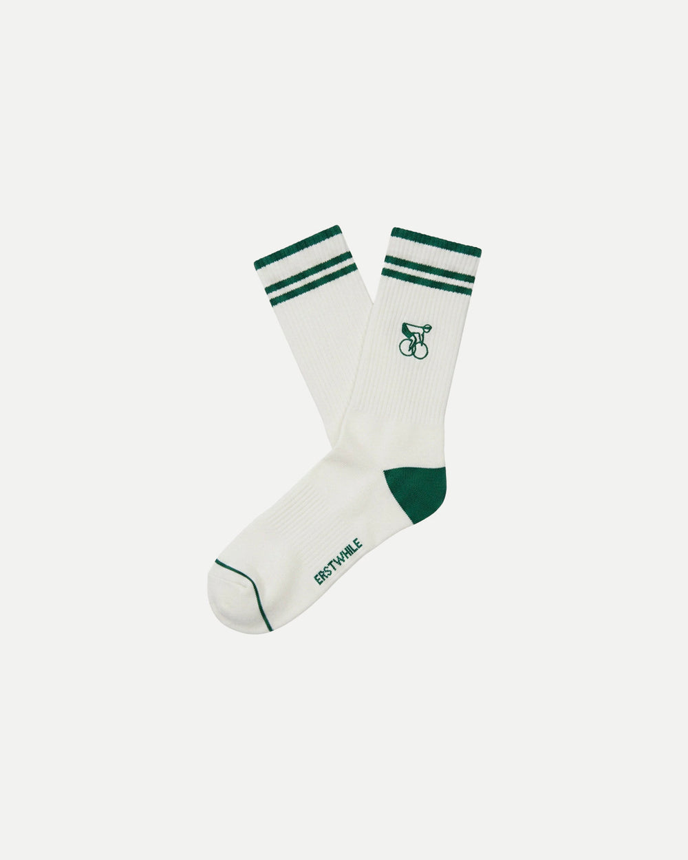 Crew Sock - Ivory/Green