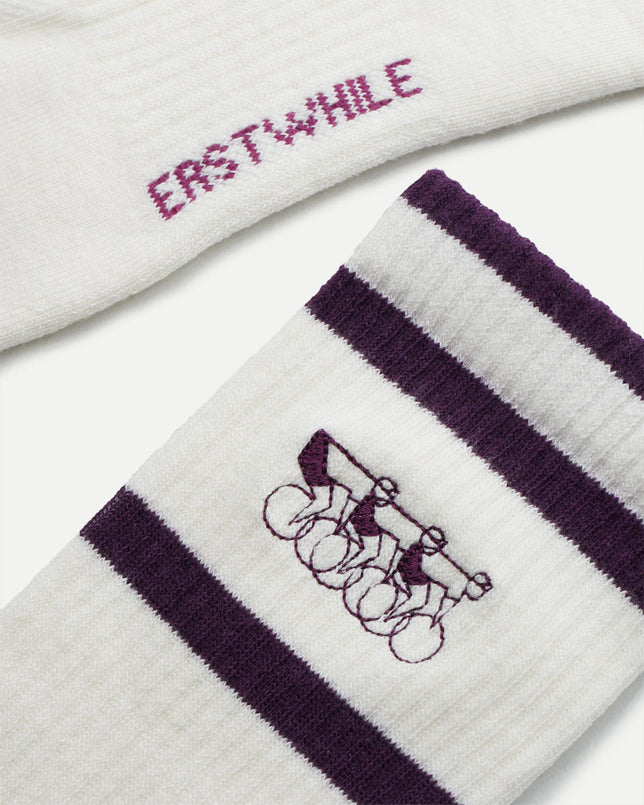 Logo Sock - Plum