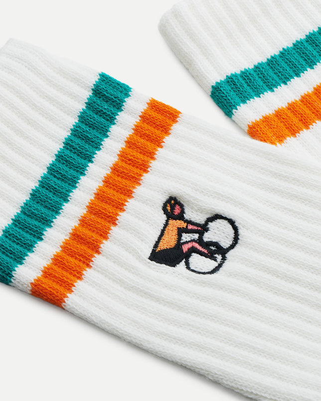 Crew Sock - Green/Orange
