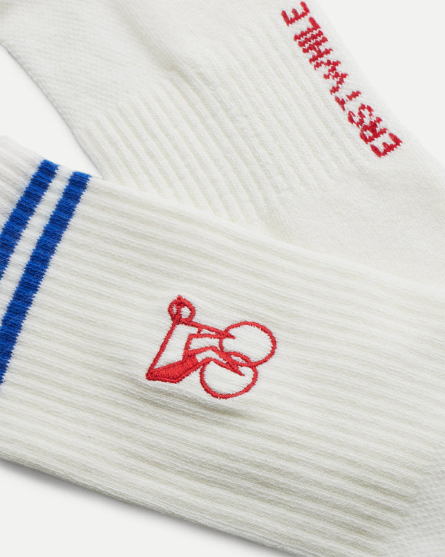 Crew Sock - Red/Blue