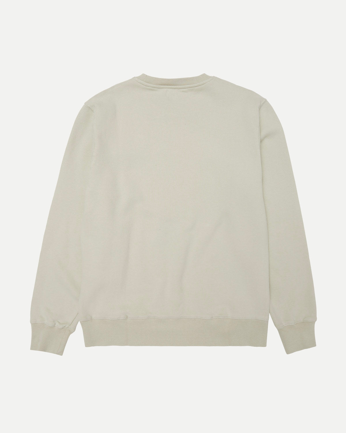 Back of the faded olive Waaier sweatshirt