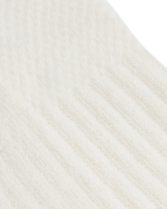 Crew Sock Ivory Green Orange