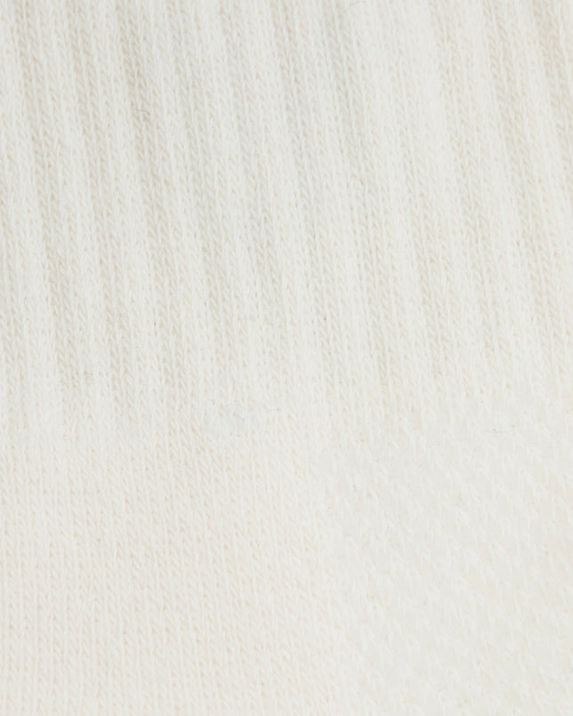 Crew Sock Ivory Purple Gold