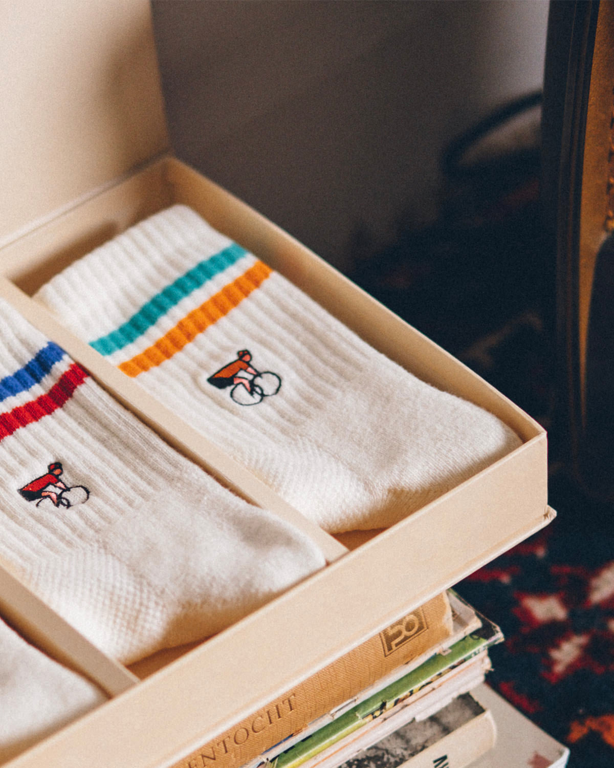 Crew Sock - Green/Orange