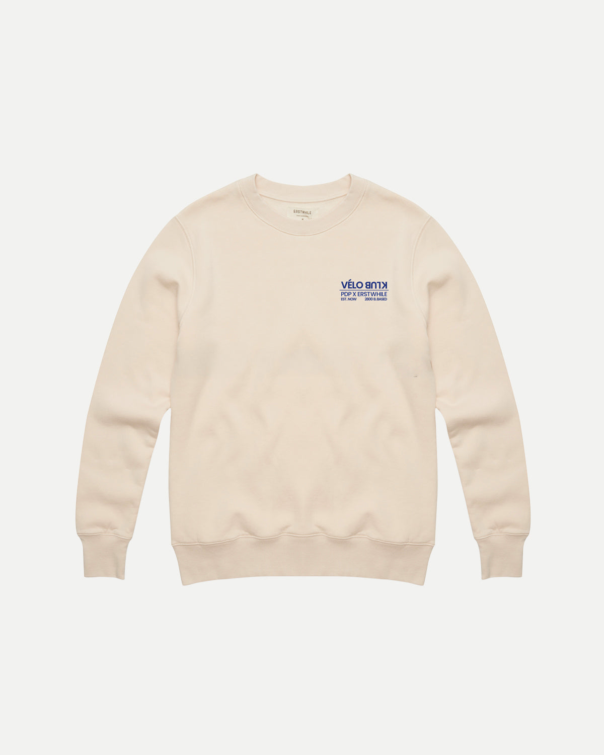 Off-white Vélo Klub sweatshirt, front view