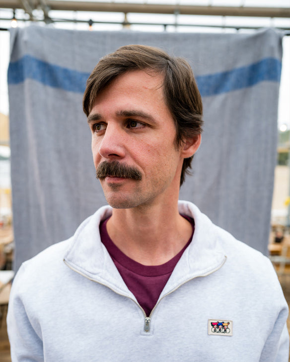 Zip Sweatshirt - Light grey